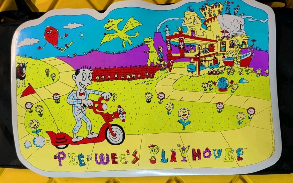 Vintage 1988 PEE-WEE’S PLAYHOUSE TABLE PLACE MAT