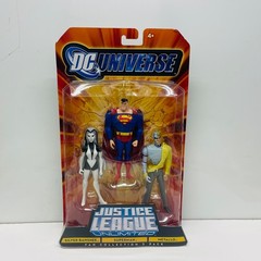 Metallo Silver Banshee Superman Red Eyes Justice League Unlimited 3 pk NIP 4″