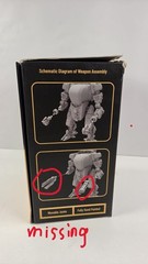 Open Box Joytoy JT1262 North Snark Commando Mecha 1/18 Scale Missing Accessories