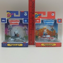 Garbage Pail Kids GPK Krashers Lot 2 Nasty Nick Adam Bomb Vehicle Figurines
