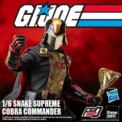 ThreeZero G.I. Joe FigZero 1/6 Snake Supreme Cobra Commander Figure