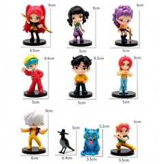 10 pieces Kpop Demon Hunter PVC Figurine Set. Rumi Mira Zoey. New Free Ship!