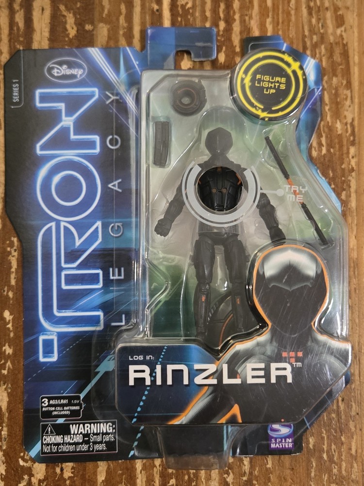 Tron Legacy Rinzler 4″ Action Figure 2010 Spinmaster Toys Disney! NEW IN BOX!