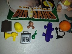 Disney Dinosaurs TV Show Figure Set Lot COMPLETE 6 SINCLAIR FAMILY 1991 HASBRO