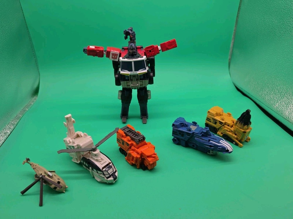 Transformers Robots in Disguise Combiner Force Optimus Prime w/ 5 Combine Vehicl