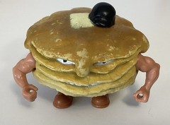 Vintage 1988 Mattel FOOD FIGHTERS 6 Loose Figures Much Wear No Accessories As-Is