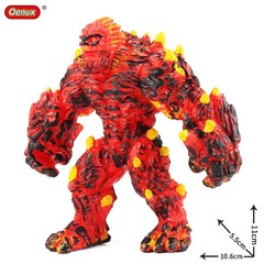 Lava Golem Figure Magma Monster 11cm Fire Demon Eldrador Style Toy Kid Gift