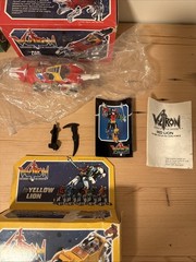 Vintage 1984 Voltron Panosh Place Green Blue Red Yellow Black Lion In Box Rare