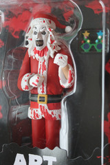 NECA DAMIEN LEONE’S TERRIFIER ART THE CLOWN BLOODY SANTA SUIT NEW IN PACKAGING
