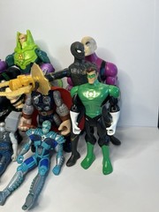 Collector Reseller Lot Of 13 Various Action Figures From Various Years DC Etc