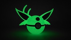 Shiny Espeon (Glow In Dark) | Themed 3D Printed Pokeball | #0196 Espeon