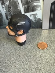 HOT TOYS SIDESHOW EXCLUSIVE 1/6 MMS488 CAPTAIN AMERICA – HEAD SCULPT + HELMET