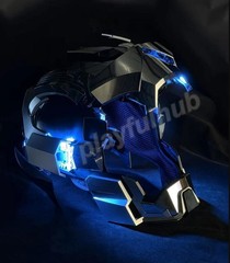 Iron Man MK17 1/1 Wearable Cosplay Mask Helmet Silver English Voice-control Prop