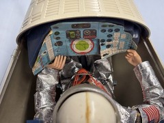 Vintage 1960s GI Joe Mercury Capsule with Joe In Space Suit and Helmet Hasbro