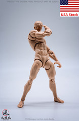 Wind Toys 1/12 Pale Flexible Doll Male Strong 6”Action Figure Joint Body w/Head