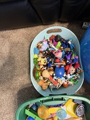 Lg Box Or Appx 3 Lb Of Random Toys For Boys & Girls Fun For Kids Some may be Vtg