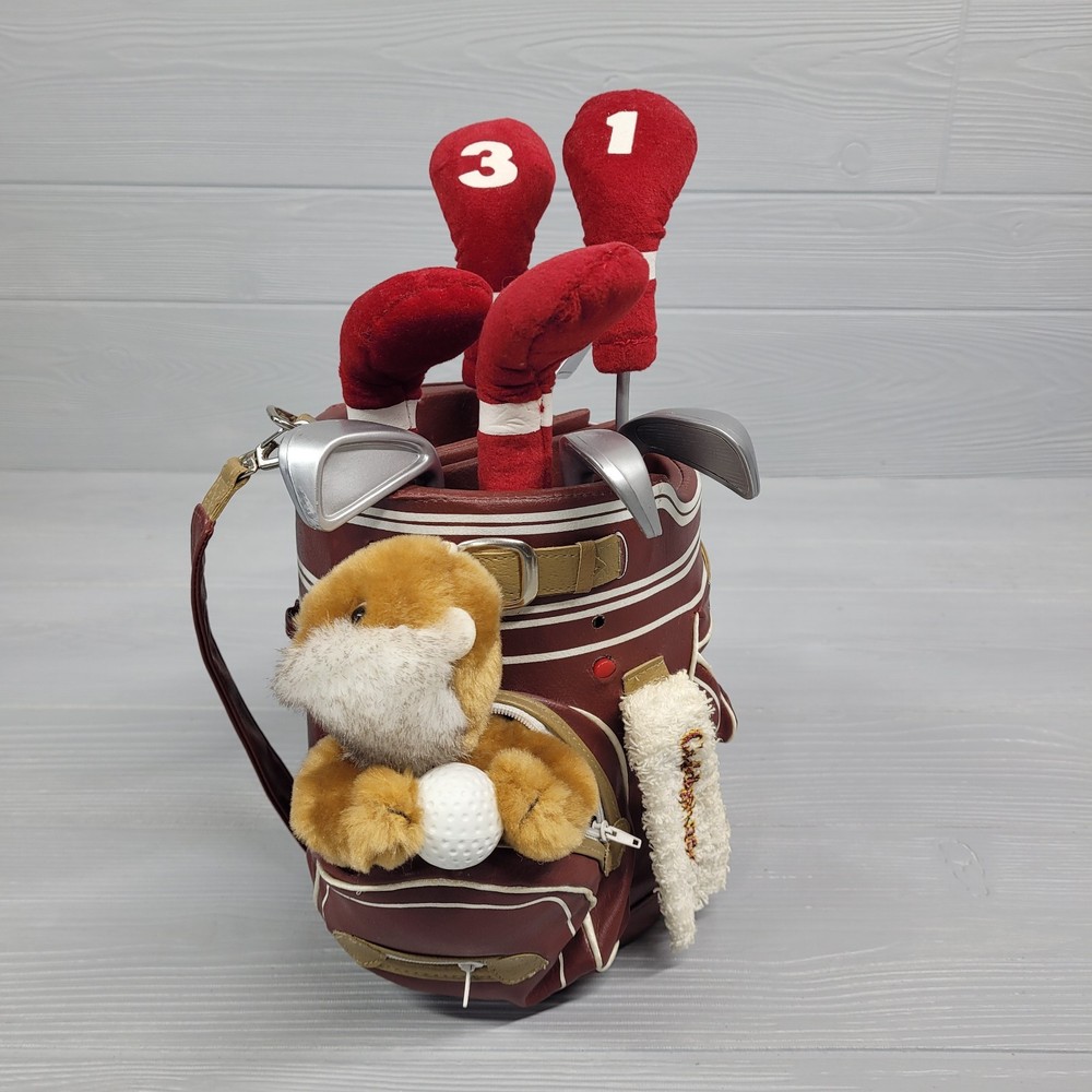 VINTAGE ORIGINAL CADDYSHACK GOPHER W DANCING SINGING GOLF CLUBS PLUSH