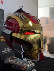 Iron Man MK17 Cosplay Helmet Wearable LED Mask Voice Touch Remote Control