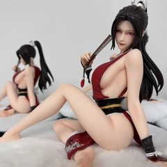 Anime Figure Inspired by Mai Shiranui 1/4 Red PVC Model Dolls Statue Unbranded