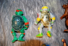 Vintage TMNT Figure Lot 1988-1991 Playmates Casey Jones Metalhead Splinter Leo