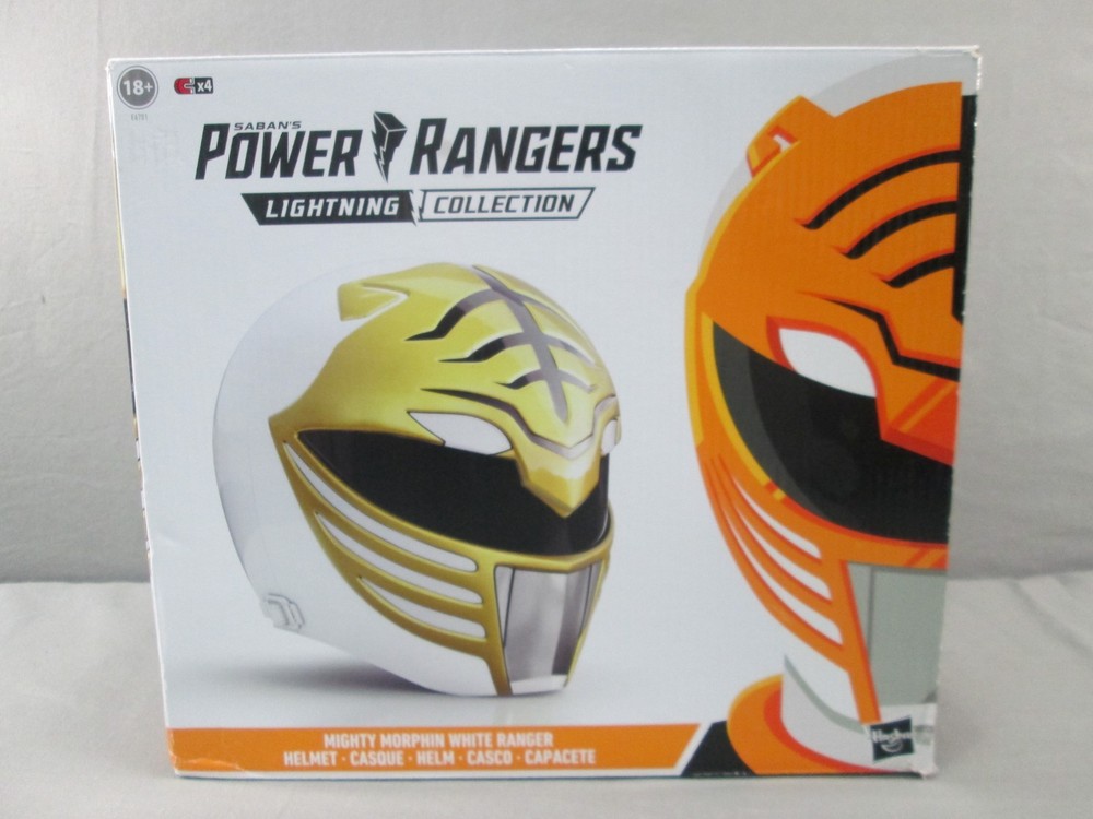 Power Rangers WHITE RANGER HELMET Cosplay 1:1 Scale Lightning Collection 2019