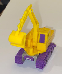 original G2 Transformers YELLOW constructicon SCAVENGER 100% COMPLETE Devastator