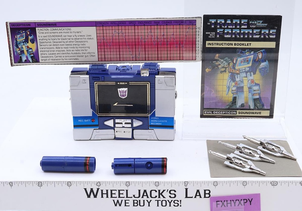 Soundwave 100% Complete DECK OPENS 1984 Vintage G1 Transformers Action Figure