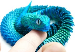 19inch 3D Printed Snake Model,Articulated Animals figure,Fidget Toys Home Decor