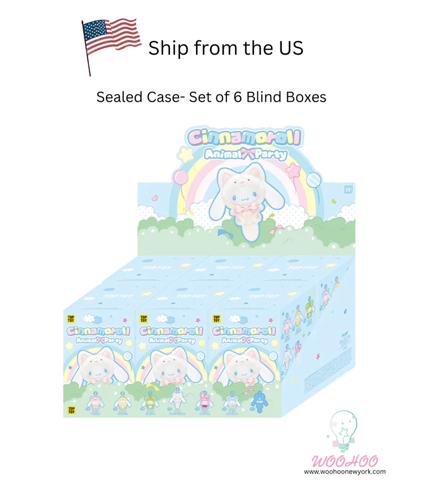 💡TOPTOY x Sanrio Cinnamoroll Animal Party Series Vinyl Plush Blind Box Toy