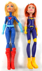 DC Comics Hero 2 Action Figures Supergirl & Batgirl 2015 Indonesia
