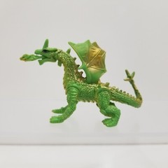 Dragon Figures – Red & Black, Green & Gold, Orange & Red – Mixed Lot of 3