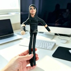 Michael Jackson Cosplay Doll Plush Stuffed Figure Abstract Joint Mobility Toy US