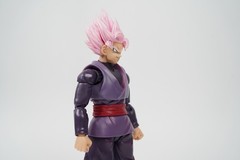 DL Custom SH Figuarts Goku Black 1/12 Matte Pink 2 Bodies Custom Figure