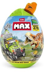 BRAND NEW, ZURU MAX, T-REX ATTACK Dino Adventure, 284 Pieces, Compatible (518)