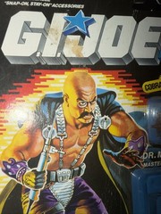 G.I. Joe Dr Mindbender V1 1985 Sealed 38 Back Hasbro New Sealed Free Shipping
