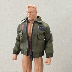 SU-JK-TGM: 1/12 Top Gun Maverick Tom Cruise Zipper Jacket – Green