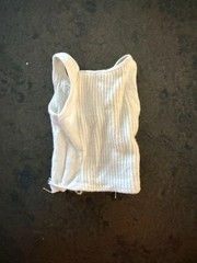 1/6 Male vest Sport casual White Tank Top for Hot toys Phicen Ganghood