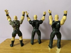 Stone Cold Steve Austin WWF WWE wrestling figure lot Bone Crunching Action DTA!