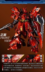 GUNDAM Chogokin MSN-04 Sazabi Matel Coloring Action Figure DIY Kits Gift Boxed