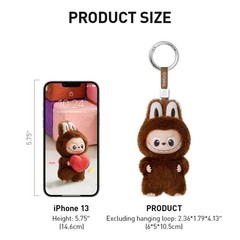 POP MART Labubu The Monsters Pin For Love Series Mini Plush Pendant Figure Doll