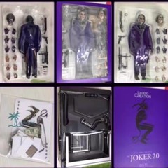 US STOCK! The Dark Knight Heath Ledger Joker 1/6 Cloth Movable Figure Collection