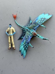 Avatar Lot 2009 Mattel Jake Sully Tan Figure + McFarlane Seze Banshee (No Rider)