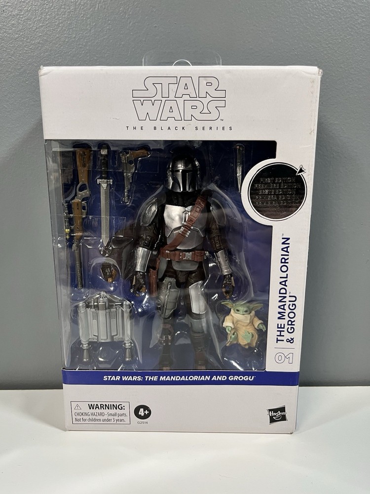 Star Wars Black Series Mandalorian & Grogu Figures #01 First Edition White Box
