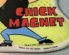 Johnny Bravo “chick Magnet” New Sealed Puffy Magnet Pop-Tarts Prize 2000 Y2K