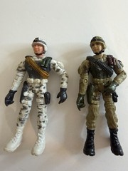 Vintage Lot Of 10 Lanard The Corps 4” Posable Military Action Figures Pre-Owned