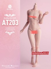 US Worldbox 1:6 AT203 Pale Skin Female Figure Body Hands Foot Accessory Doll