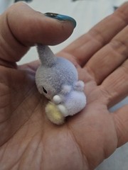 Sanrio Kuromi Fluffy Little Darling Moetch Bean Purple Flocked Miniature Figure