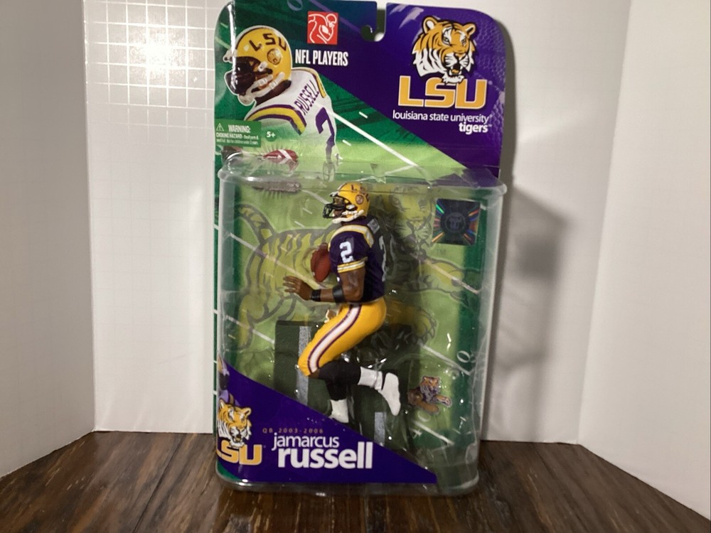 2009 McFarlane Sportspicks NFL Jamarcus Russell NCAA Series 1 Figure LSU Purple