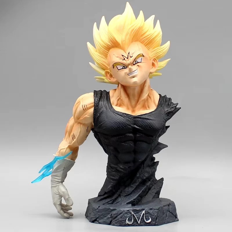 16.5cm Dragon Ball Majin Vegeta Bust Anime Action Figure Model Statue Gifts