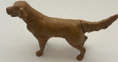Golden Retriever Dog Toy Figure Moving Head Tail Lever Action Animal Figure 6”
